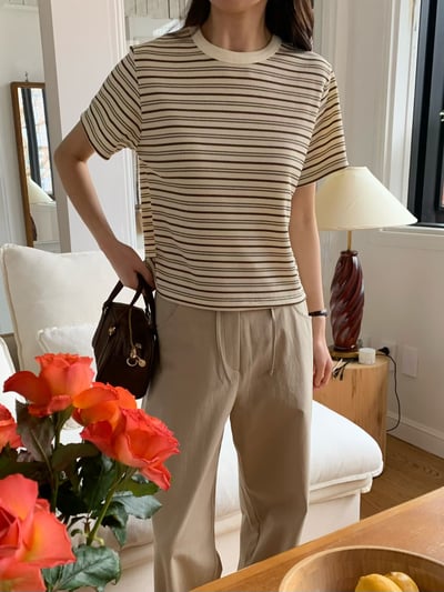 W6成團！《花語家》超Q彈條紋T回歸!(推新色高級gray)13