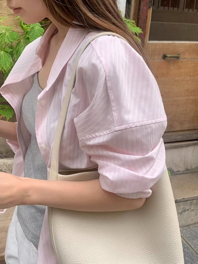 早鳥價開團中！《ounce》26春夏第一件粉色直紋襯衫2