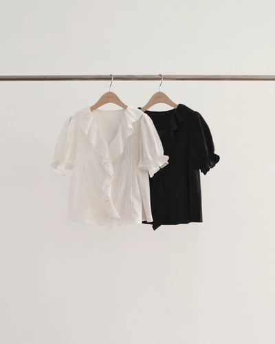 W6成團！《ounce》本周最推lace荷葉邊花苞袖襯衫18