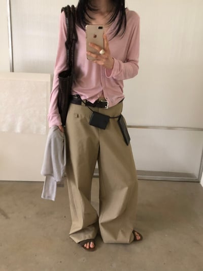 W5成團！《l&k》直紋斜排扣cd (onni推pink & sky)16