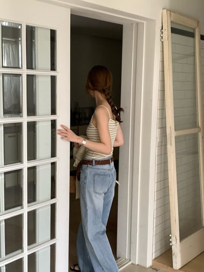 早鳥價開團中！《背心富翁》條紋細肩休閒背心6