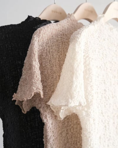 W5成團！《ounce》雲朵皺皺短袖blouse7