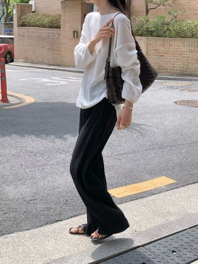 早鳥價開團中！《夏天的褲》有口袋皺皺褲(102-103cm)10