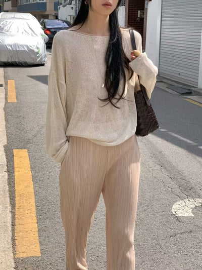 早鳥價開團中！《夏天的褲》有口袋皺皺褲(102-103cm)5