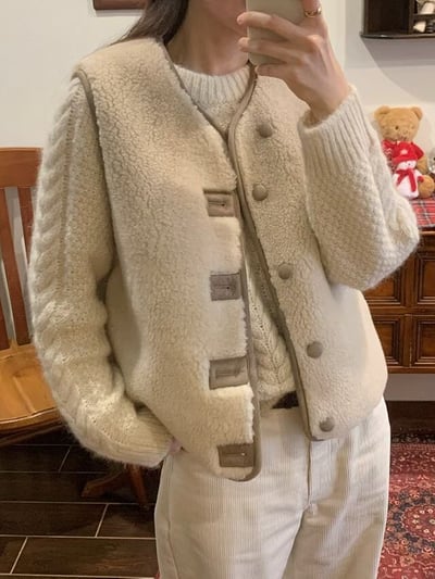 焦糖現貨！《不顯腫廠商》不對稱扣眼保暖背心7