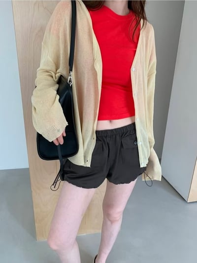 早鳥價開團中！《夏日罩衫》寬鬆大件落肩薄罩衫16