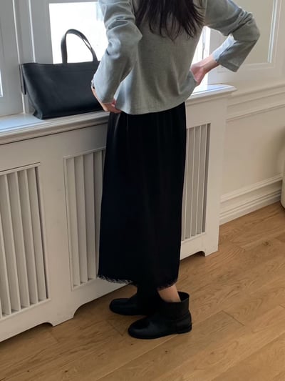 W6成團！《花語家》人造絲鬆緊蕾絲半裙11