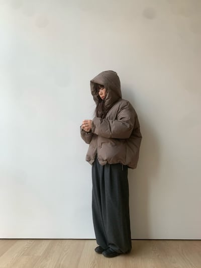 奶茶現貨！咖色特價預購！《簡約好看》帽子可拆羽絨外套8