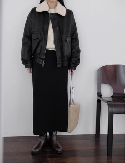 現貨一件！《敗部復活》可拆毛毛領皮衣外套8