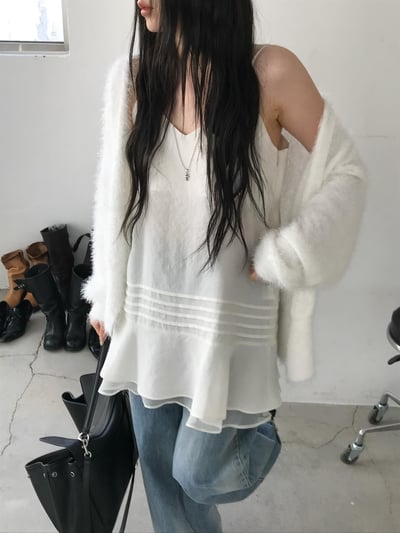 last 1早鳥價！《26春夏爆紅設計師》法式波浪細肩ops1