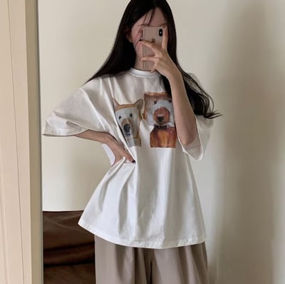 W7成團！《夏日T shirt》吐司面膜狗狗tee12