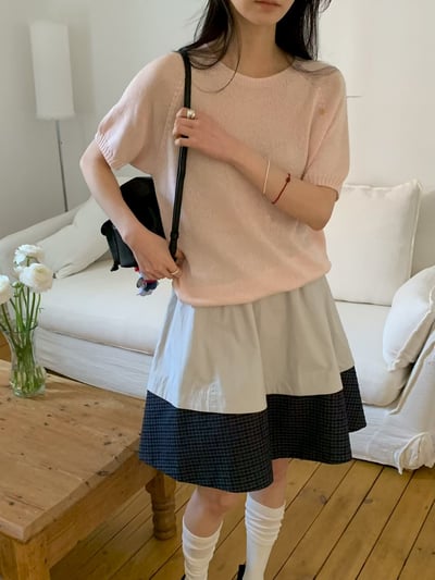 W7成團！《可愛甜美》10色馬卡龍短袖針織4