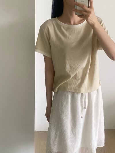 W7成團！《故事家》看著就涼的summer fabric tee17