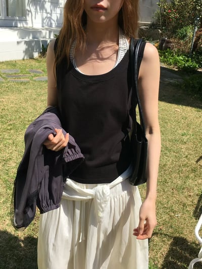 W9成團！《背心富翁》質感在線遮肉顯瘦背心5