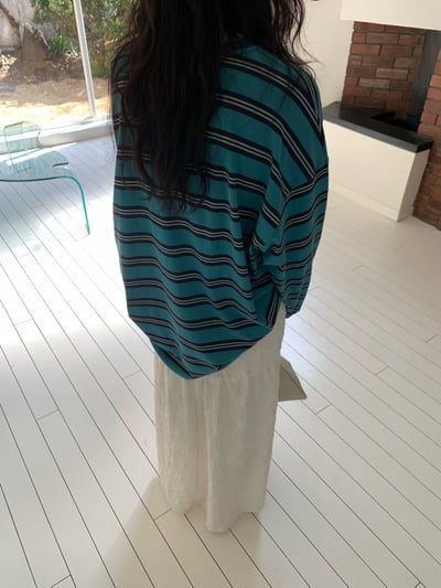 W7成團！《平價韓貨》拉繩決定裙型壓紋長裙13