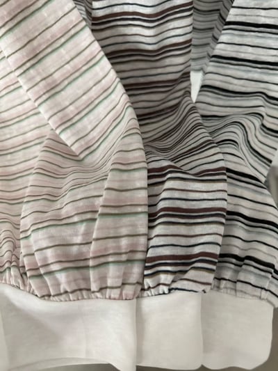 差一成團！《v家》超薄款條紋排扣罩衫16