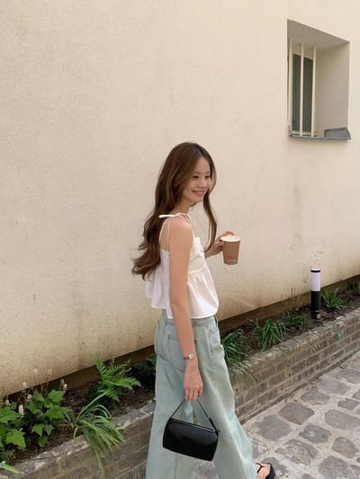 敗部復活開團中！《ounce》W8肩膀綁帶寬擺細肩背心8