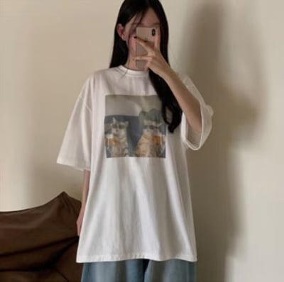 W7成團！《夏日T shirt》啤酒貓咪 tee18