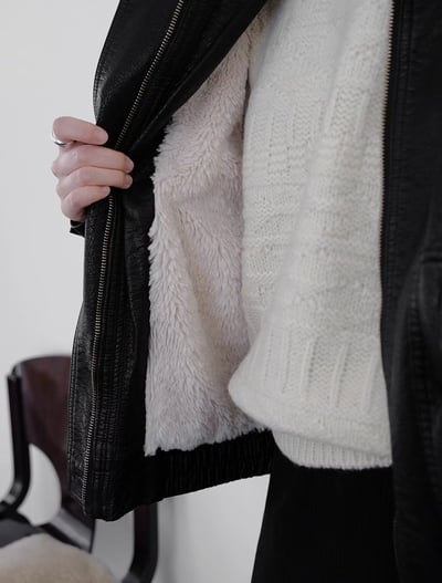 現貨一件！《敗部復活》可拆毛毛領皮衣外套5