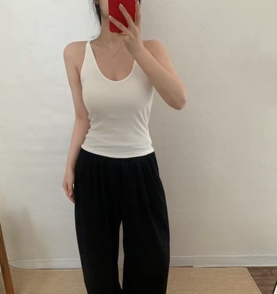 早鳥價開團中！《bra top》大U領細肩款4