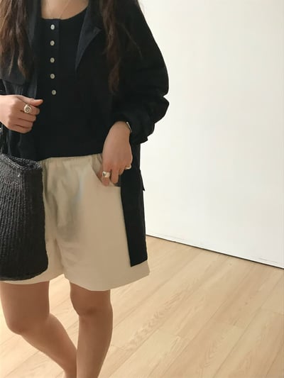 早鳥價開團中！《不顯腫+部落客》大口袋鬆緊短褲4