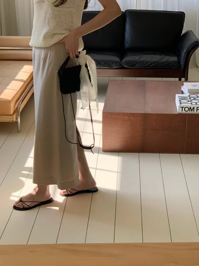 早鳥價開團中！《ounce》直筒後開衩長裙3