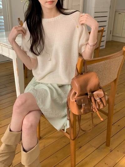 W7成團！《可愛甜美》10色馬卡龍短袖針織2