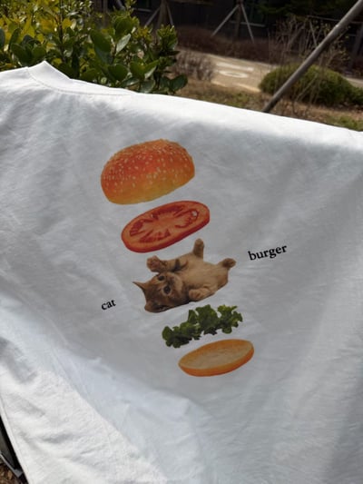 W7成團！《夏日T shirt》cat burger tee3