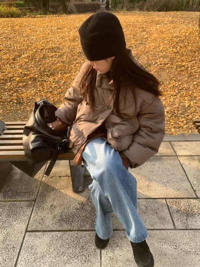 奶茶現貨！咖色特價預購！《簡約好看》帽子可拆羽絨外套19