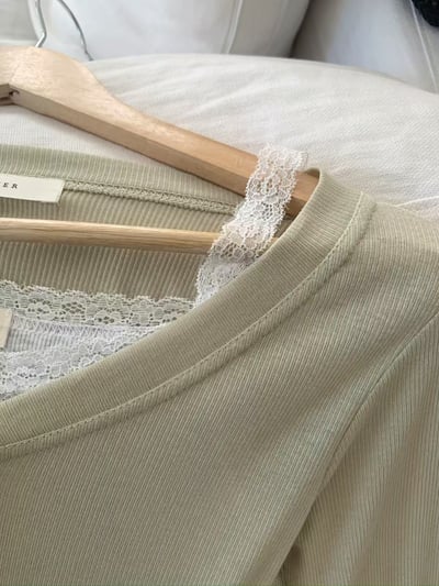 W5成團！《小清新》button T+ lace vest11