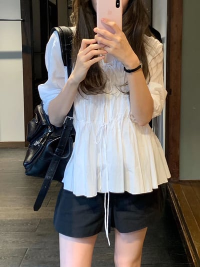 W7成團！《ounce》黑白寬短褲15