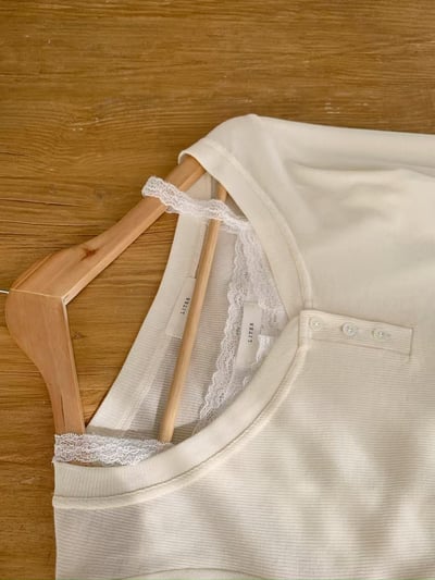 W5成團！《小清新》button T+ lace vest19