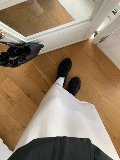 W6成團！《花語家》人造絲鬆緊蕾絲半裙2