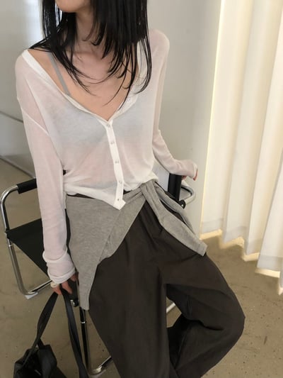 W5成團！《l&k》直紋斜排扣cd (onni推pink & sky)8