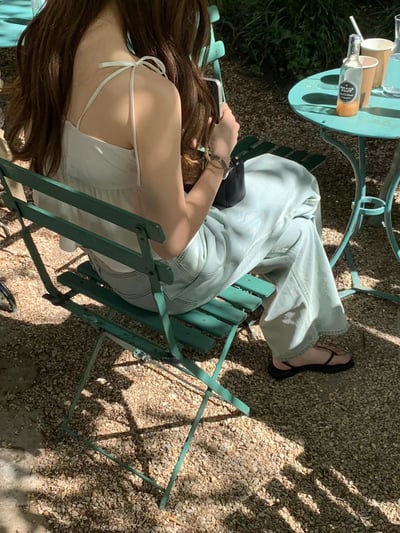 敗部復活開團中！《ounce》W8肩膀綁帶寬擺細肩背心2