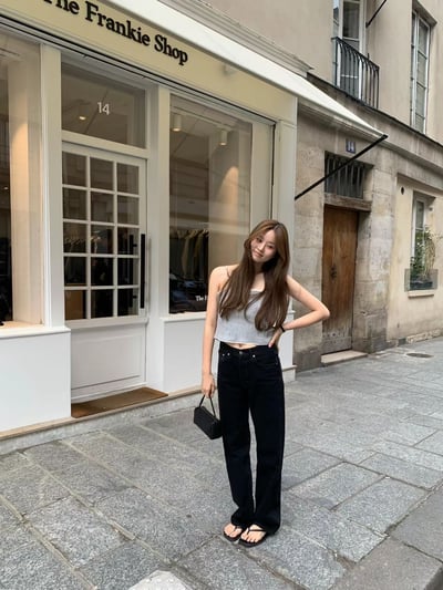 早鳥價開團中！《ounce》背後綁帶lace細肩帶直條紋背心6