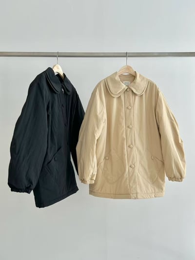 奶油現貨！《可甜可鹽》小花領棉服5