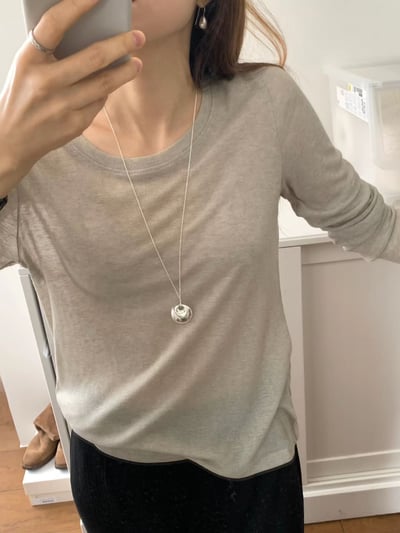 W5成團！《ounce》薄透天絲長袖打底衣4