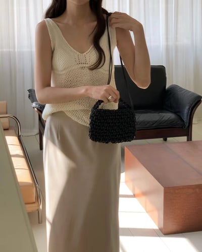 早鳥價開團中！《ounce》直筒後開衩長裙4