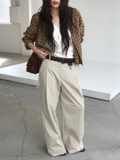 last 1早鳥價！《26春夏爆紅設計師》格紋短版襯衫22