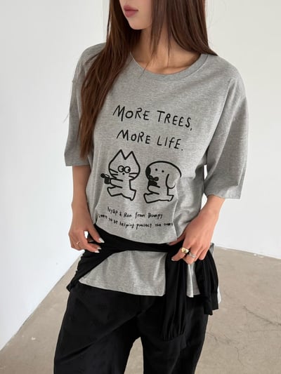 last 1早鳥價！《貓貓狗狗》貓狗和平種樹救地球T11