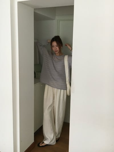 早鳥價開團中！《夏天的褲》v家側邊線條顯瘦長褲3