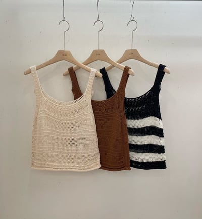 早鳥價開團中！《平價韓貨》針織鏤空背心15