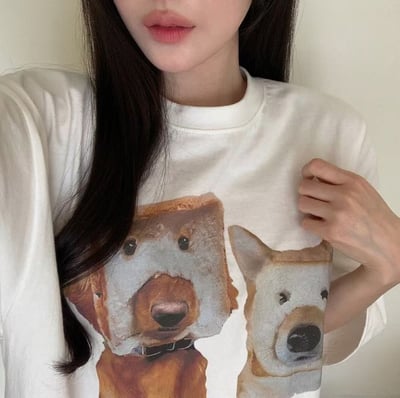 W7成團！《夏日T shirt》吐司面膜狗狗tee17