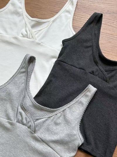 last 1早鳥價！《小資湊免運》寬肩帶蕾絲交叉背心18