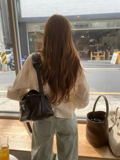 W7成團！《ounce》洗舊淺藍牛褲2