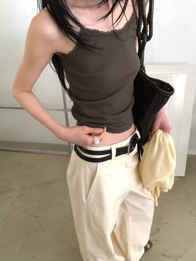 早鳥價開團中！《L&K》蕾絲細肩背心3