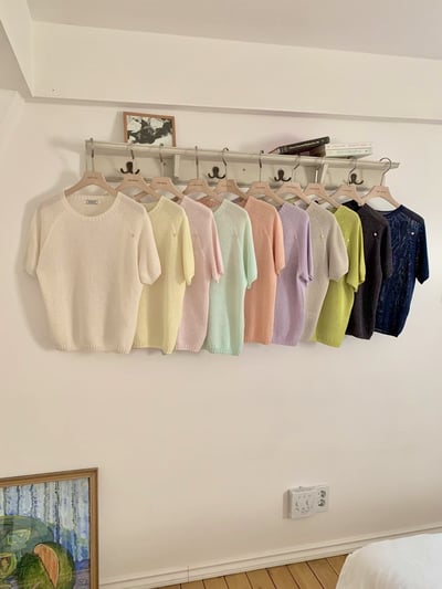 W7成團！《可愛甜美》10色馬卡龍短袖針織1