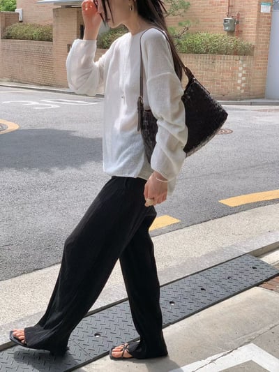 早鳥價開團中！《夏天的褲》有口袋皺皺褲(102-103cm)11