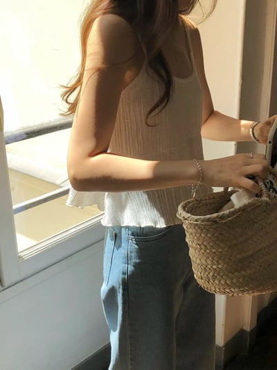 早鳥價開團中！《ounce》pleats紋理感細肩背心3